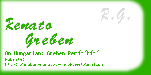 renato greben business card
